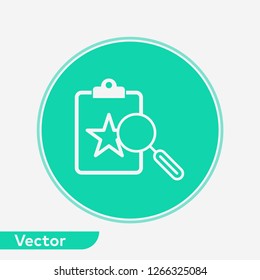 Search clipboard vector icon sign symbol