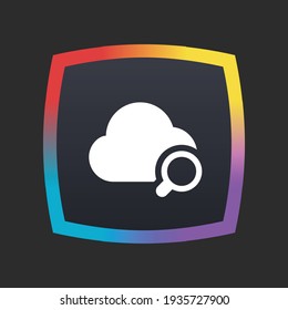 Search Cloud - App Icon Button