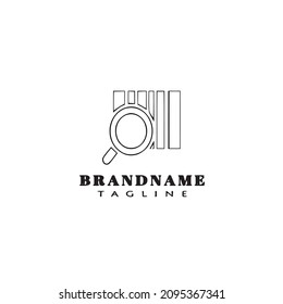 search code logo cartoon icon design template black modern isolated vector illustration