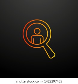 search for colleagues nolan icon. Elements of business organisation set. Simple icon for websites, web design, mobile app, info graphics