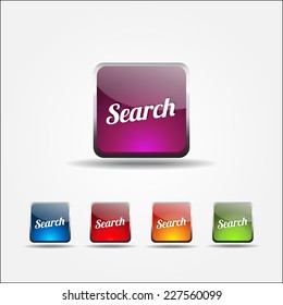 Search Colorful Vector Icon Design