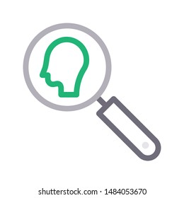 search colour line vector icon