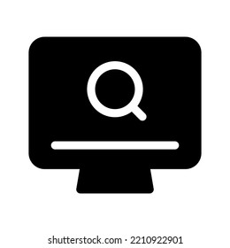 Search Compuer Icon Vector Symbol Design Illustration