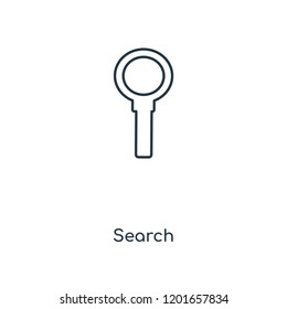 Search concept line icon. Linear Search concept outline symbol design. This simple element illustration can be used for web and mobile UI/UX.