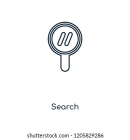 Search concept line icon. Linear Search concept outline symbol design. This simple element illustration can be used for web and mobile UI/UX.