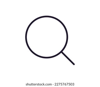Search concept. Modern outline high quality illustration for banners, flyers and web sites. Editable stroke in trendy flat style. Line icon of search 