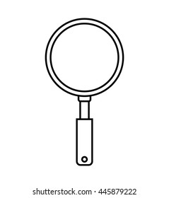 Search concept represented by lupe icon. isolated and flat illustration 