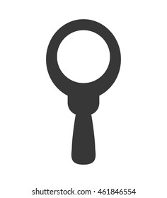 Search concept represented by lupe icon. Isolated and flat illustration