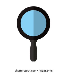 Search concept represented by lupe icon. Isolated and flat illustration