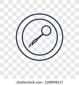 Search concept vector linear icon isolated on transparent background, Search concept transparency concept in outline style