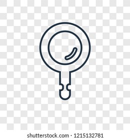 Search concept vector linear icon isolated on transparent background, Search concept transparency concept in outline style
