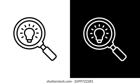 Search Concept White Icon Set Design
