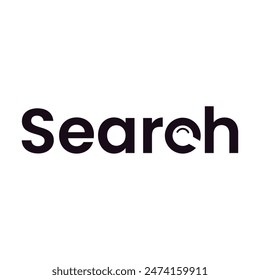 search conceptual logo typography wordmark