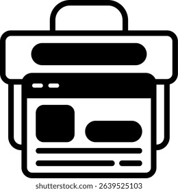 Search Console Semi Solid Icon Design