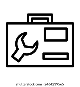 Search Console Vector Line Icon Design