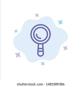 Search, Construction, Building Blue Icon on Abstract Cloud Background