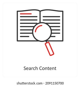 Search Content Or Find Icon Concept