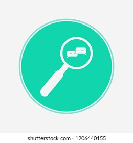 Search conversation vector icon sign symbol