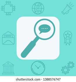 Search conversation vector icon sign symbol