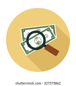 
Search Currency Colored Vector Illustration
