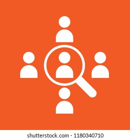 search for customer icon, stock vector illustration, EPS10. 