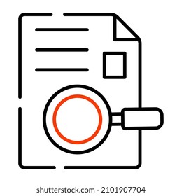 Search Cv icon in unique design

