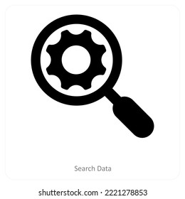 Suche nach Daten und Suche nach Symbolkonzept
