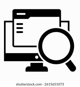 Search Data Icon Element For Design