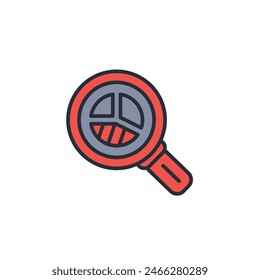 search data icon. vector.Editable stroke.linear style sign for use web design,logo.Symbol illustration.