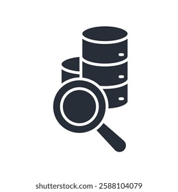 search data icon. vector.Editable stroke.linear style sign for use web design,logo.Symbol illustration.