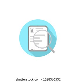 Search data icons simple design. Analytics graph, Mail newsletter and View document signs.