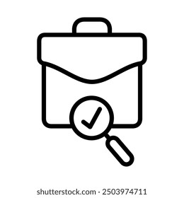 search data storage icon line vector design in trendy style