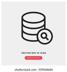 Search database vector icon