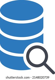 search database Vector illustration on a transparent background.Premium quality symbols.Glyphs vector icon for concept and graphic design.