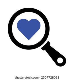 Search Dating App Icon, Vector Graphics