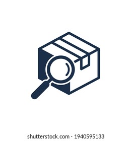Elemento de diseño de logotipo de icono de entrega de búsqueda