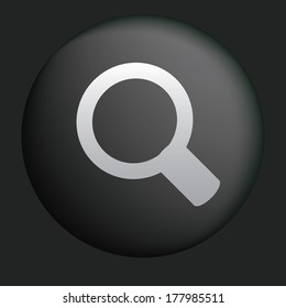 Search design button for website, vector