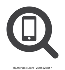 search device icon with outlined and minimalist style use for ui and interface button