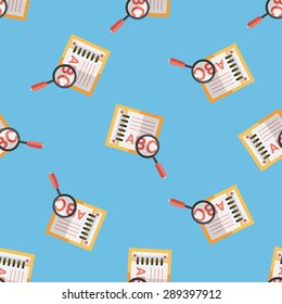 search Dictionary book flat icon,eps10 seamless pattern background