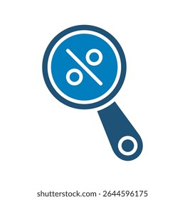 Diseño de Vector de icono de descuento en estilo de moda