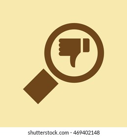 Search & Dislike icon.