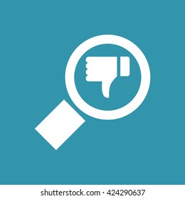 Search & Dislike Icon. Eps-10.