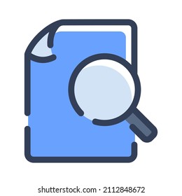 página de documentos de búsqueda página de documentos página de documentos buscar un solo icono aislado con un estilo de línea de guiones o de líneas discontinuas
