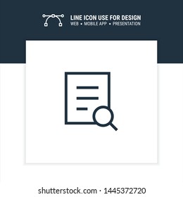 search document icon design vector illustration