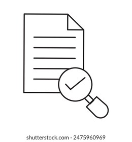 Icono de Documento de Búsqueda, icono de Archivo de Búsqueda, Vector