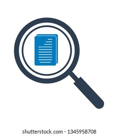 Search document Icon. Flat style vector EPS.