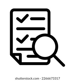 search document icon or logo isolated sign symbol vector illustration - high quality black style vector icons
