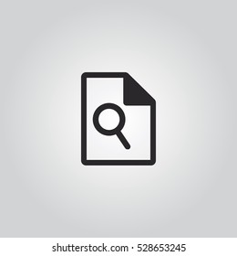 search document icon vector