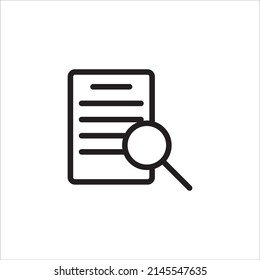 search and document icon vector illustration symbol