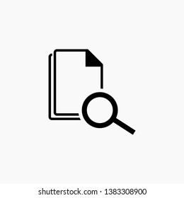 search document icon vector isolated
